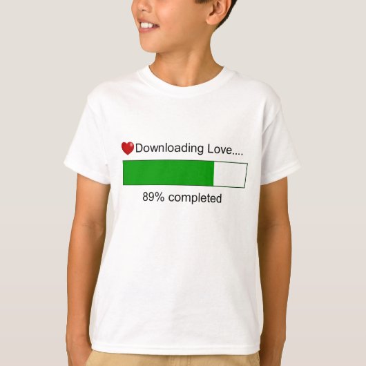 Liefde downloaden t-shirt (Voorkant)