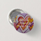 Liefde draagt aangepaste persoonlijke Buttonnen Ronde Button 3,2 Cm (Voorkant /achterkant)