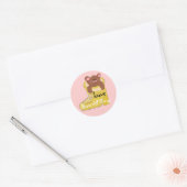 Liefde draagt alle dingen ronde sticker (Envelop)