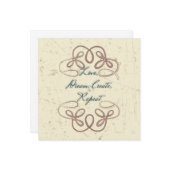 Liefde, dromen, Creëer, het design van de Folk her Kaart (Voorkant / Achterkant in situ)