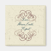 Liefde, dromen, Creëer, het design van de Folk her Magneet (Voorkant)