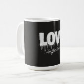 Liefde Droog Nooit Koffiemok (Voorkant links)