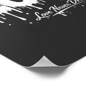 Liefde Droog Nooit Poster (Hoek)