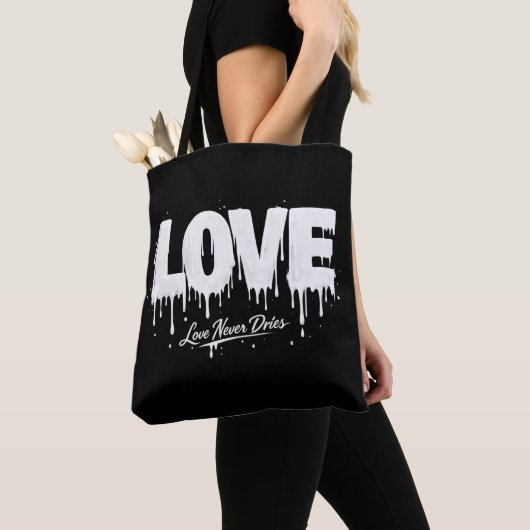 Liefde Droog Nooit Tote Bag (Dichtbij)