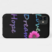 Liefde, droom, hoopbloem Case-Mate iPhone case (Achterkant (horizontaal))