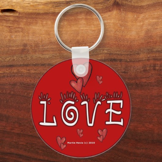 Liefde (dubbelzijdig/persoonlijk) Sleutelhanger (Voorkant)