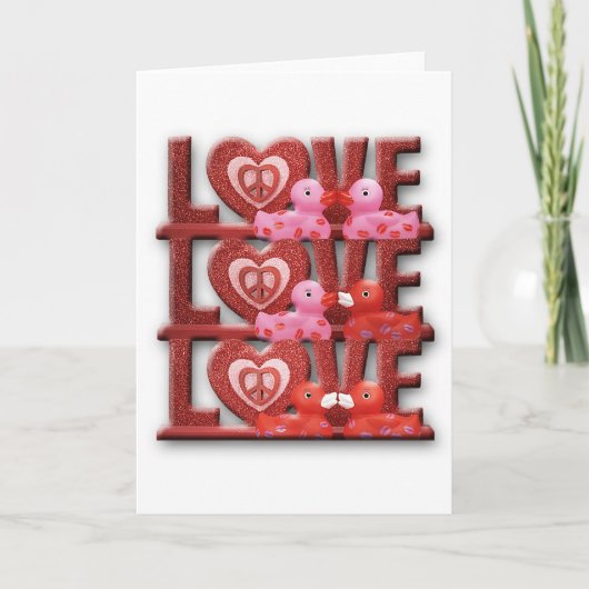 Liefde Duckies (Blank) Kaart (Voorkant)