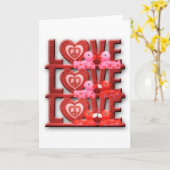 Liefde Duckies (Blank) Kaart (Gele Bloem)