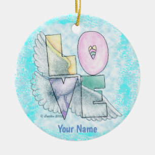 Liefde Duif Keramisch Ornament