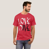 liefde duik jongen t-shirt (Voorkant volledig)