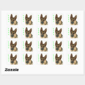 Liefde Duitse Herder Puppy Dog Stickers (Vel)