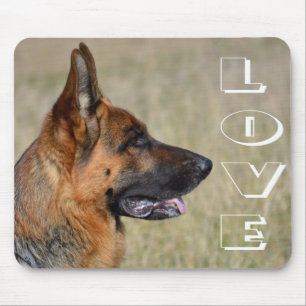 Liefde Duitse Herder Puppy Hond Muismat