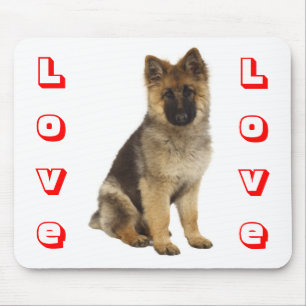 Liefde Duitse Herdershond Puppies Hond Computer Mu Muismat