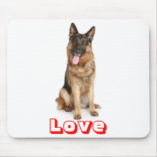 Liefde Duitse Herdershond Puppies Hond Computer Mu Muismat