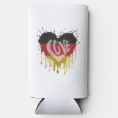 Liefde Duitsland Vlag Seltzer Blikjeskoeler (Voorkant)