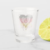 Liefde Duitsland Vlag Shot Glas (Achterkant)