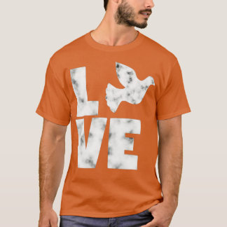 Liefde duivenvogels boerderij t-shirt