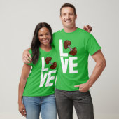 Liefde Dumbbell-vrienden T-shirt (Unisex)