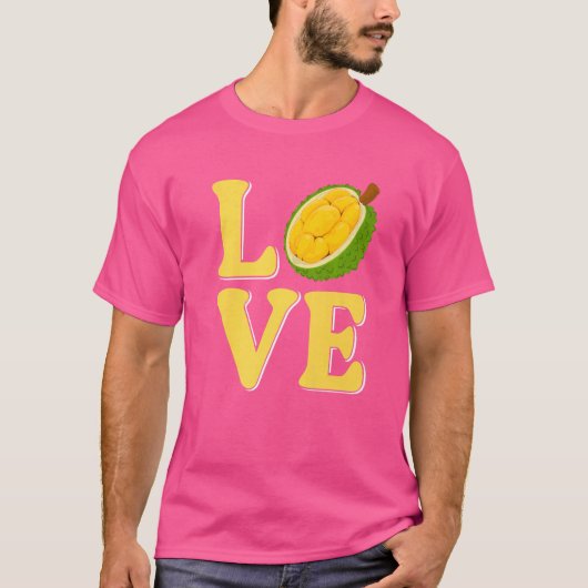 Liefde Durian Fruit T-shirt (Voorkant)