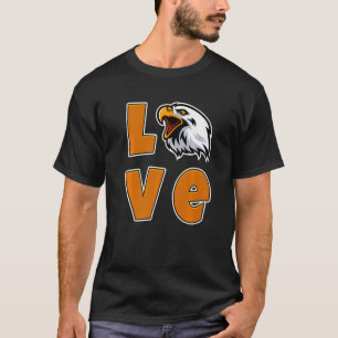 Liefde Eagles vogels van de prooi Eagle T-shirt