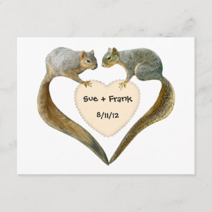 Liefde Eekhoorns Uitnodigingen