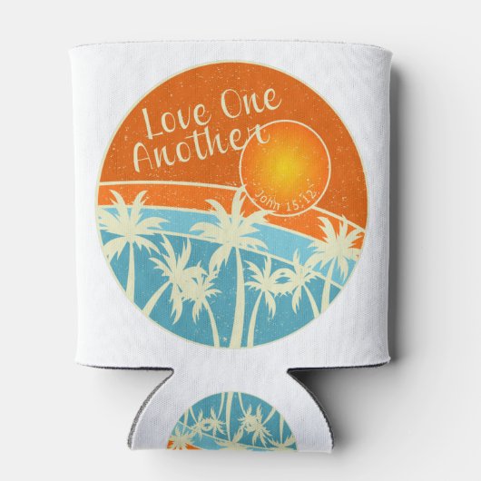 Liefde een ander Christelijk design Blikjeskoeler (Achterkant)