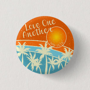 Liefde een ander Christelijk design Ronde Button 3,2 Cm
