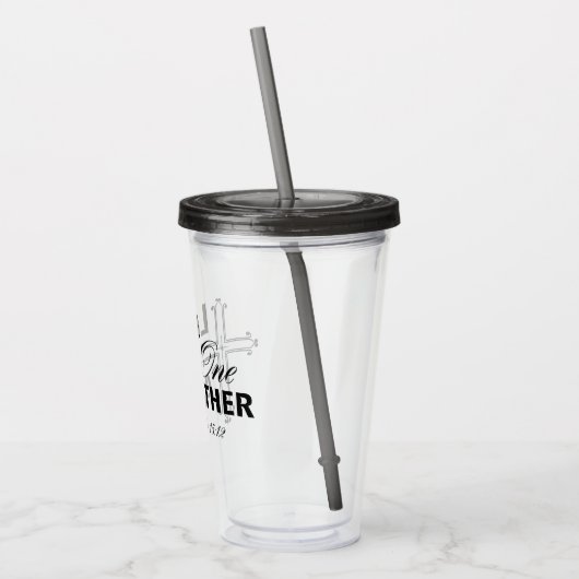 Liefde een ander kruisacryl tumbler acryl drinkbeker (Links)