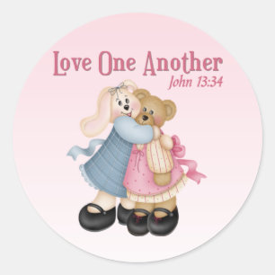 Liefde een ander ronde sticker