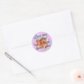 Liefde een ander ronde sticker (Envelop)