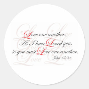 Liefde een ander ronde sticker