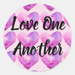 Liefde een ander ronde sticker
