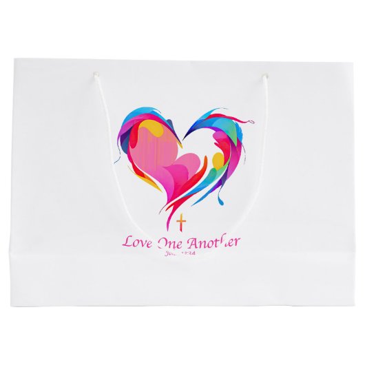 Liefde Een Andere Bijbel Verse Johannes 1334 Groot Cadeauzakje (Achterkant)