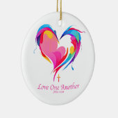 Liefde Een Andere Bijbel Verse Johannes 1334 Keramisch Ornament (Rechts)