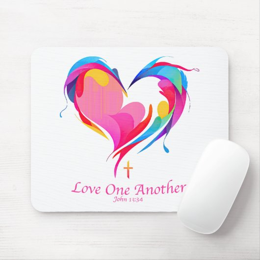 Liefde Een Andere Bijbel Verse Johannes 1334 Muismat (Met muis)