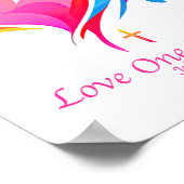 Liefde Een Andere Bijbel Verse Johannes 1334 Poster (Hoek)