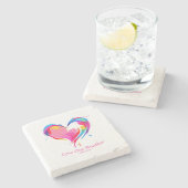 Liefde Een Andere Bijbel Verse Johannes 1334 Stenen Onderzetter (Zijkant)