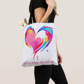 Liefde Een Andere Bijbel Verse Johannes 1334 Tote Bag (Dichtbij)