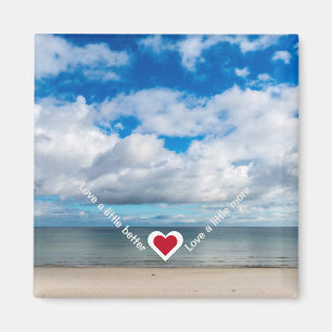 Liefde een beetje beter / Meer Slogan voor herstel Magneet