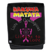 Liefde een boodschap van hoop rugtassen (Voorkant)