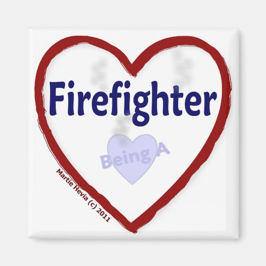 Liefde: een brandweerman zijn - Magneet (Voorkant)