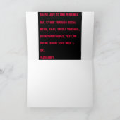 Liefde Een Dag Wenskaart-Sinaasappel Kaart (Binnen)