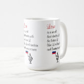 Liefde, een grappig gedicht voor je Valentijn Koffiemok (Voorkant rechts)