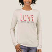 Liefde - één hart. Zeven T-shirt (Voorkant)