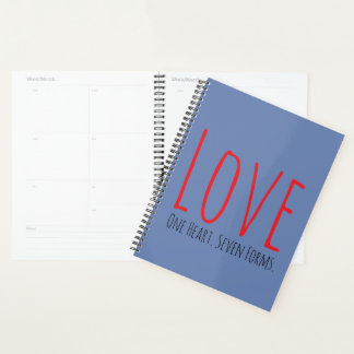 Liefde - Eén Hart. Zeven Vormen Planner