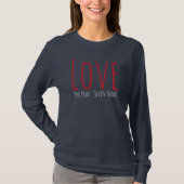 Liefde - één hart. Zeven vormen T-shirt (Voorkant)