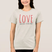 Liefde - één hart. Zeven vormen T-shirt (Voorkant)