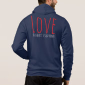 Liefde - Eén Hart. Zeven Vormen T-Shirt (Achterkant)