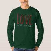 Liefde - Eén Hart. Zeven Vormen T-shirt (Voorkant)
