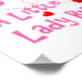 Liefde Een Klein Lieveheersbeestje Schattige Kinde Poster (Hoek)